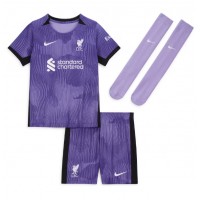 Liverpool Ibrahima Konate #5 Tretí Detský futbalový dres 2023-24 Krátky Rukáv (+ trenírky)